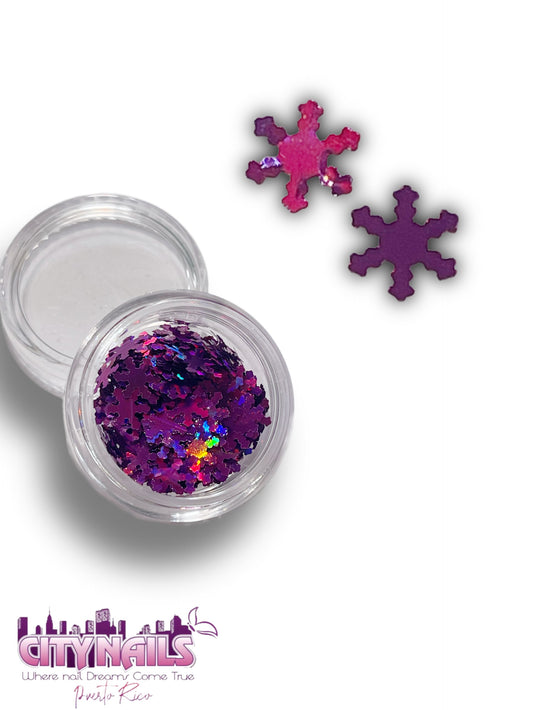 Snowflake Collection: Dark Pink