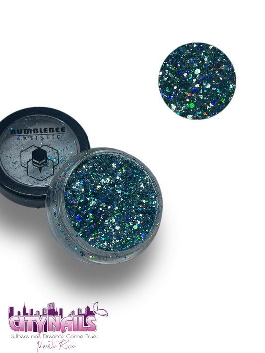 Loose Glitter Collection: Aqua Silver