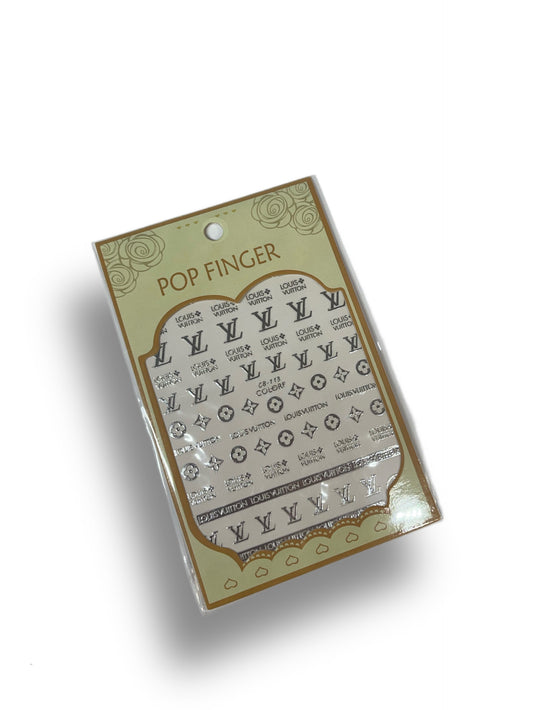 Silver Louis Vuitton Stickers