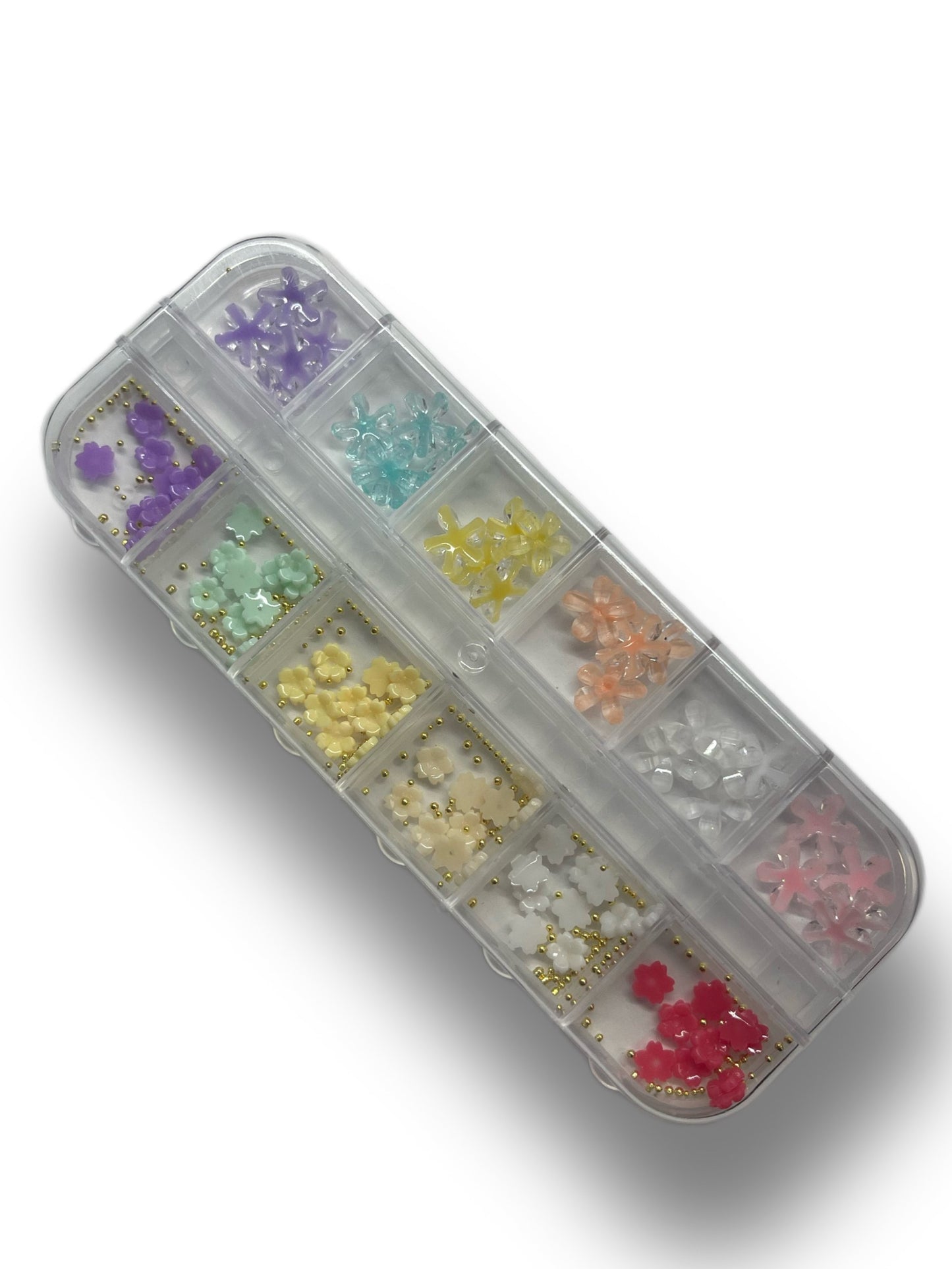 Boxed Decorations: Plastic Flowers & Beads